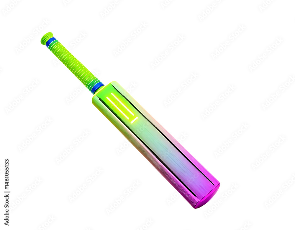 Vibrant Cricket Bat Neon Gradient Design Vibrant Cricket Bat Neon Gradient Design