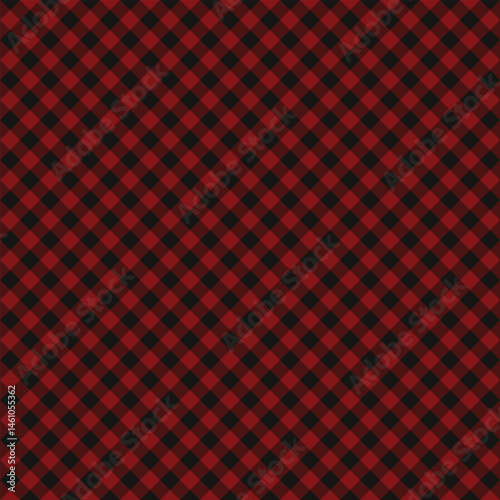 red black stylish fashion scottish tartan plaid checkered stripes flannel fabric print pattern background
