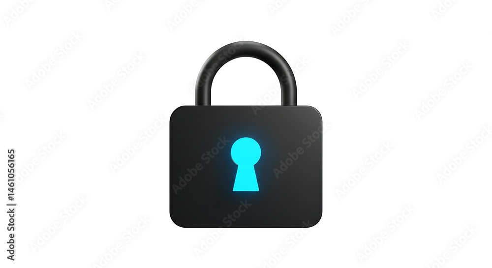 Secure lock security safety privacy protection access control data black padlock keyhole illustration on transparent background Secure lock security safety privacy protection access control data black padlock keyhole illustration on transparent background