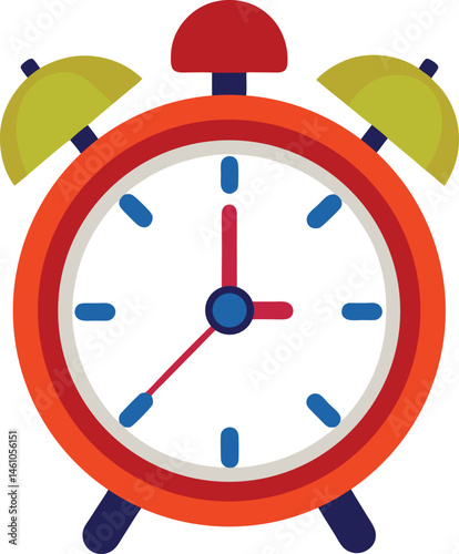 Vibrant Alarm Clock at Three O'Clock