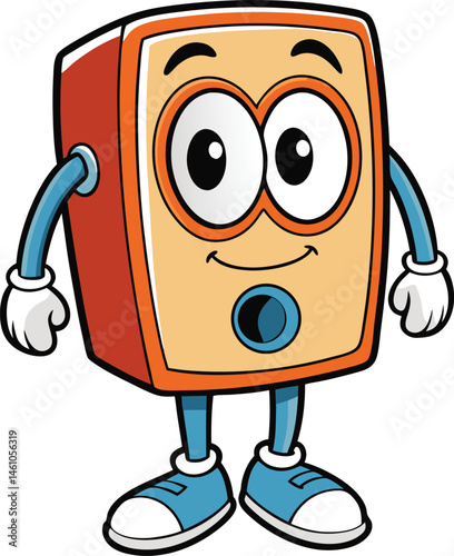 Cheerful Speaker Character