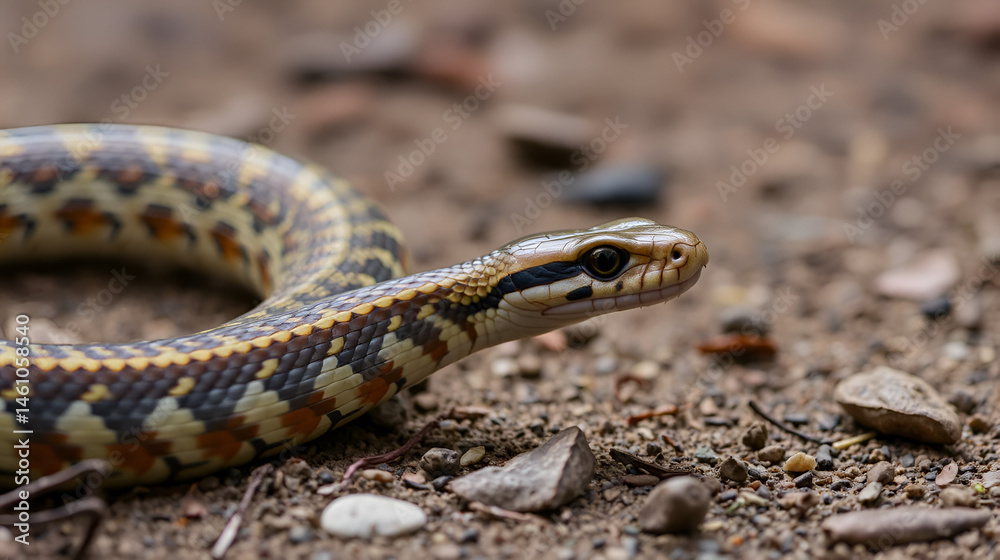 Snake Slithering on the Ground Snake Slithering on the Ground