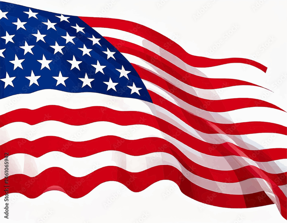Obraz premium USA Flag Design Vector