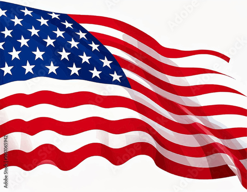 USA Flag Design Vector