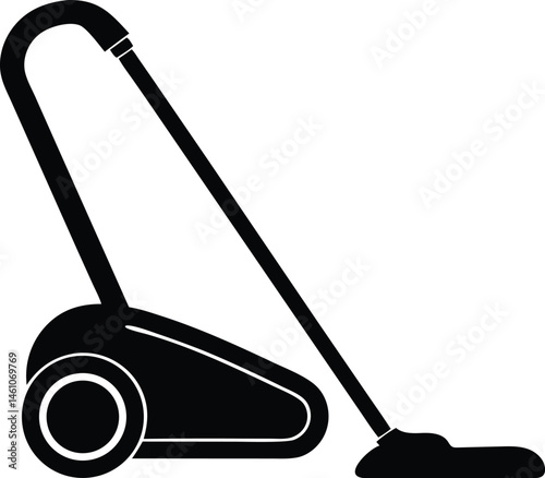 vacuum cleaner silhouette vector illustration