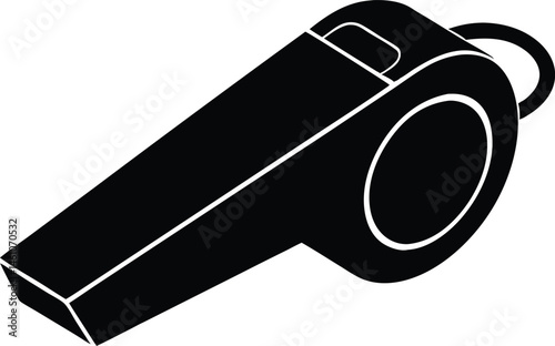 whistle silhouette vector isolated