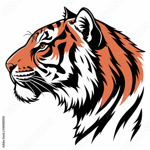 tiger head vector