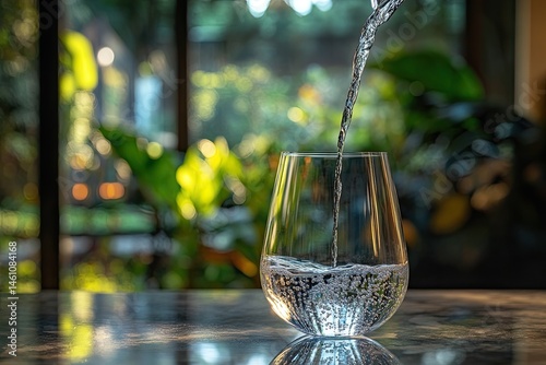 Refreshing Water in a Glass