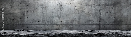 Obraz na płótnie Concrete wall texture with a rough surface and natural imperfections, isolated background. w salonie