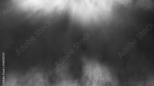 Rising Wall of Endless Smoke Steam Loop. light leak smoke background