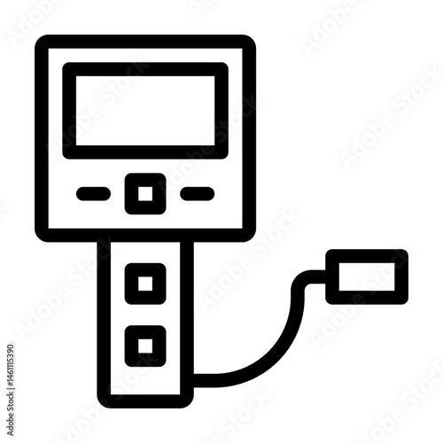 endoscopy. This is a vector single icon with a line style. Suitable for any purpose, such as website design, mobile app design, logo design, pattern design, etc.