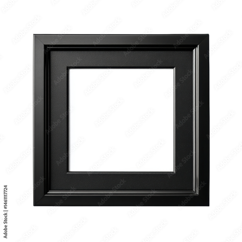 Elegant Black Frame for Art and Photographs on white background Elegant Black Frame for Art and Photographs on white background