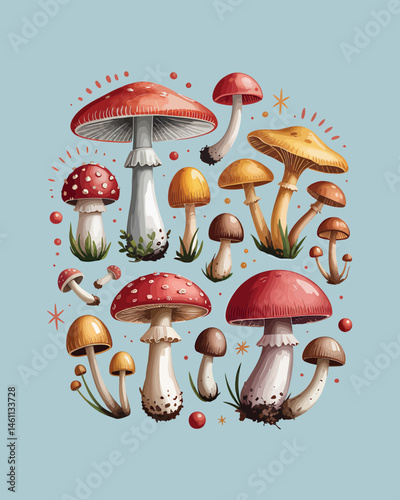 Aesthetic Mushroom Shirt, Magic Mushroom Shirt, Botanical Shirt, Mushroom Shirt