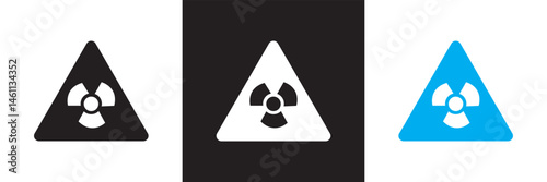 Hazard and Dangerous icon.  Warning, risk, traumatic, life threatening, toxic, etc. Vector for websites, mobile interfaces, presentations, banner, visual branding etc. Vector illustration. EPS 10