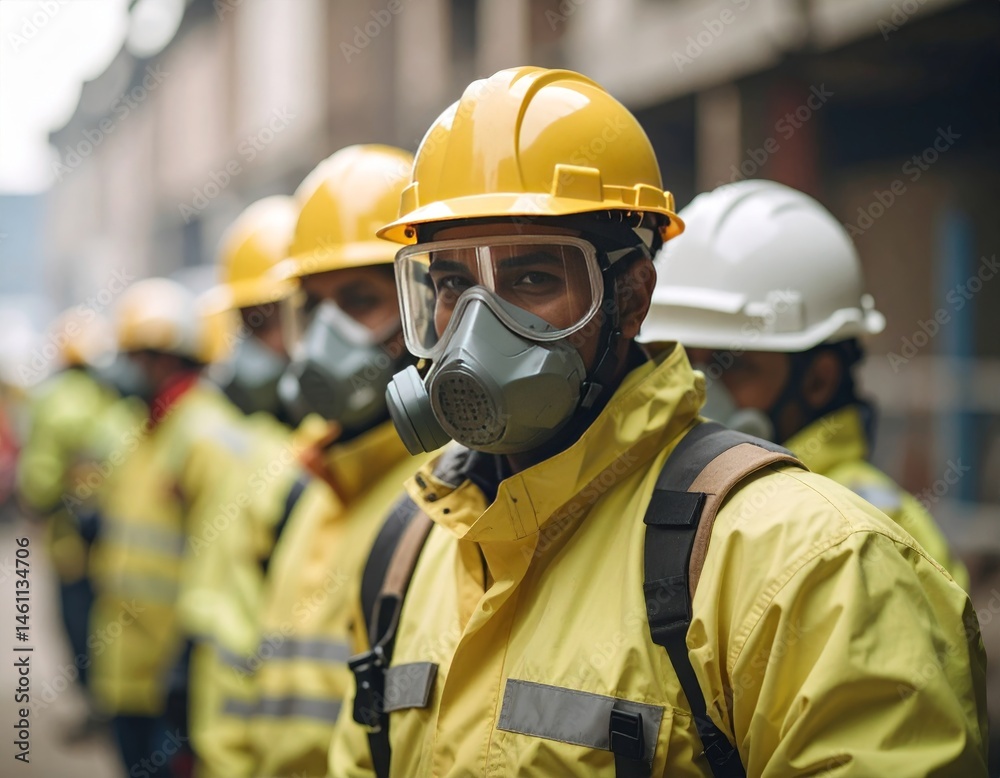 Fototapeta premium Personal protective equipment and workplace safety