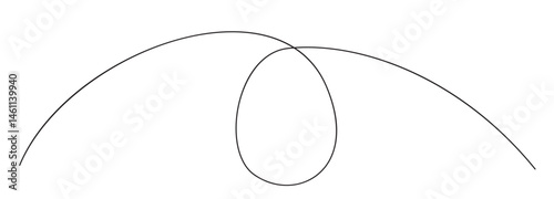 Obraz na płótnie Single line egg, hand drawn continuous one line The Easter symbol, minimalist one line art eggs w salonie