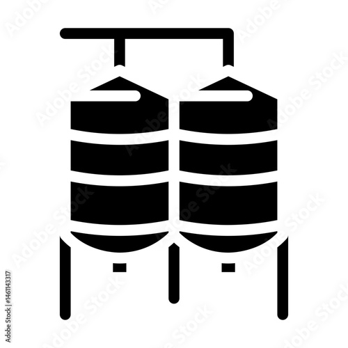 water tank glyph icon