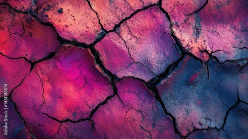 Abstract colorful cracks background image photo