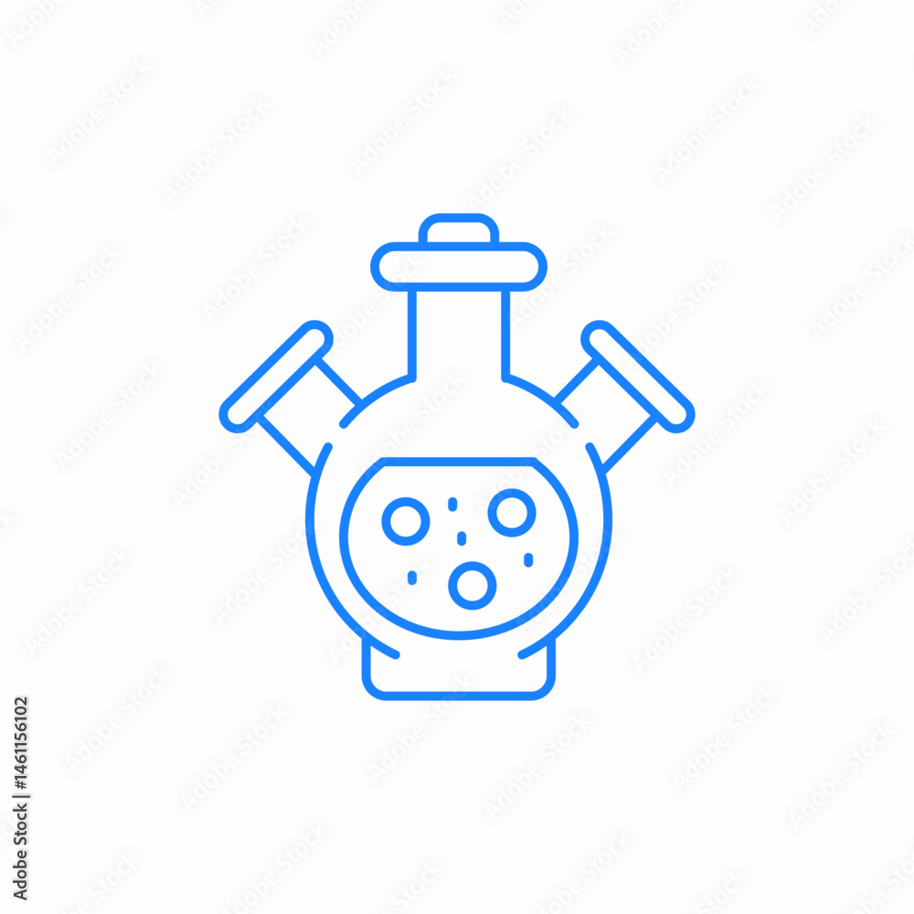 Obraz premium boiling flask icon sign vector