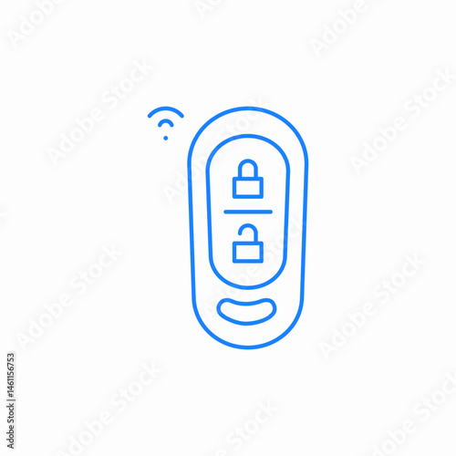 car remote key icon sign vector