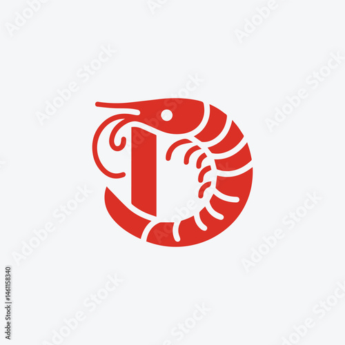 Shrimp Letter D Logo