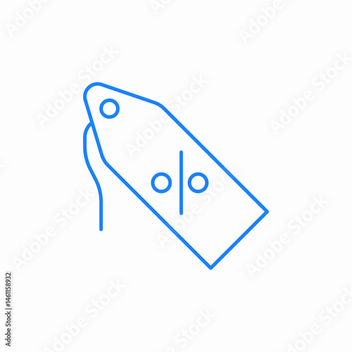 discount price icon sign vector