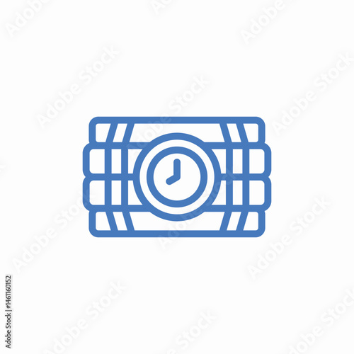 explosive bomb icon sign vector