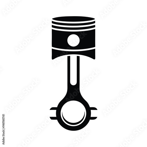 piston black silhouette 
