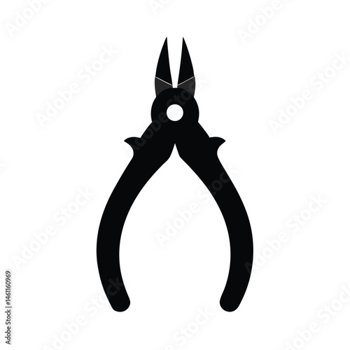 pliers black silhouette