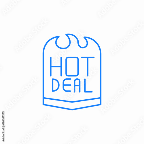 hot deal price icon sign vector