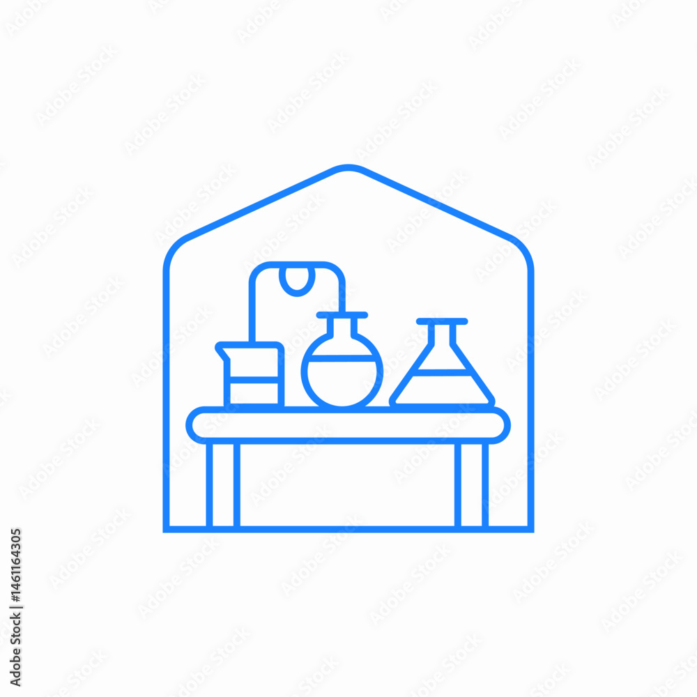laboratory setup icon sign vector laboratory setup icon sign vector