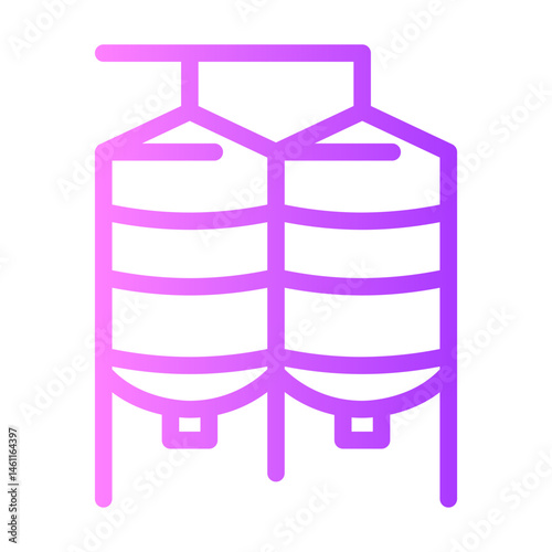 water tank gradient icon