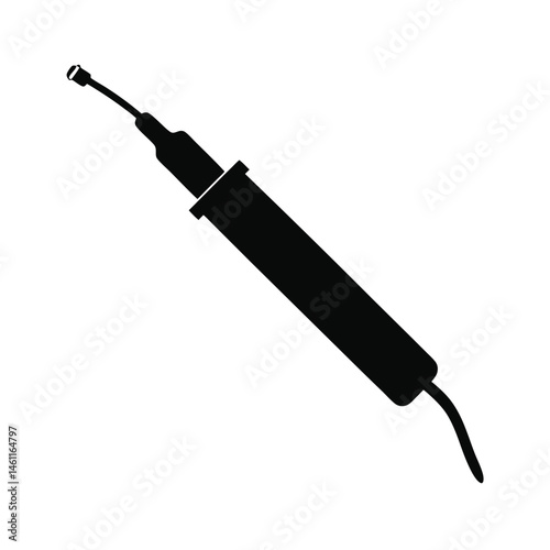 soldering iron black silhouette