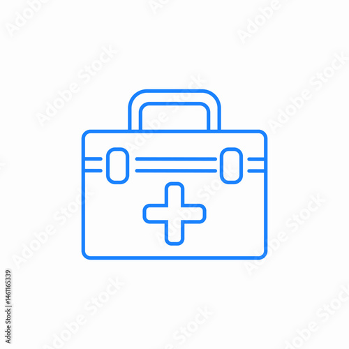 medical kit icon sign vector