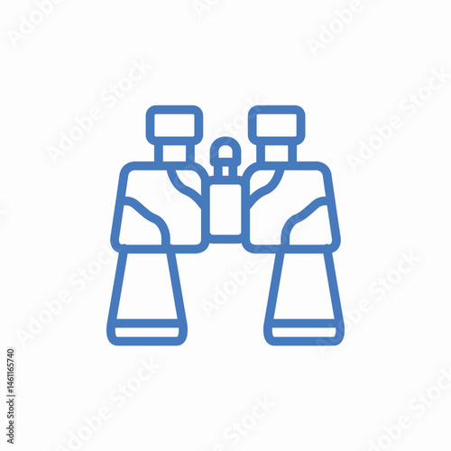 military binoculars icon sign vector