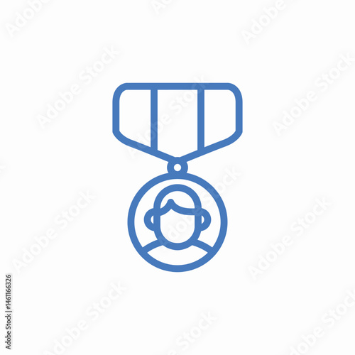 military medal star icon sign vector