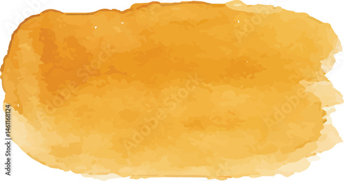 Watercolor paint stain in warm yellow-orange tones, abstract design, perfect for artistic backgrounds, creative projects, or texture themes, hand-painted style