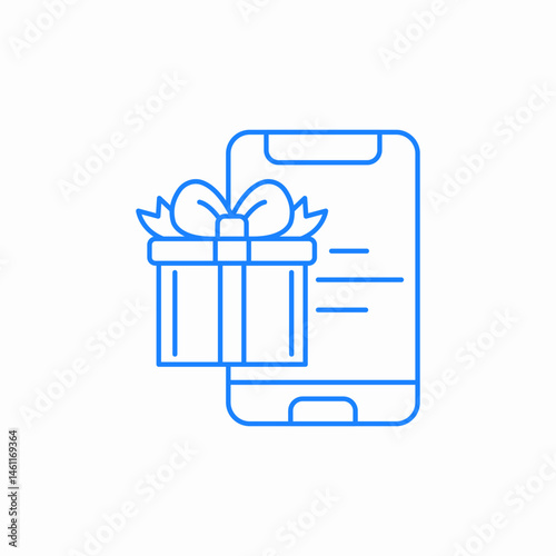 phone present icon sign vector