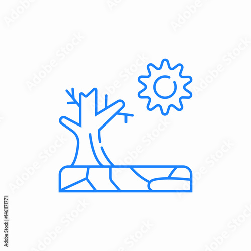 scorched earth icon sign vector