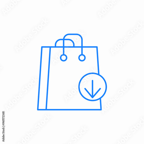 shopping bag icon sign vector