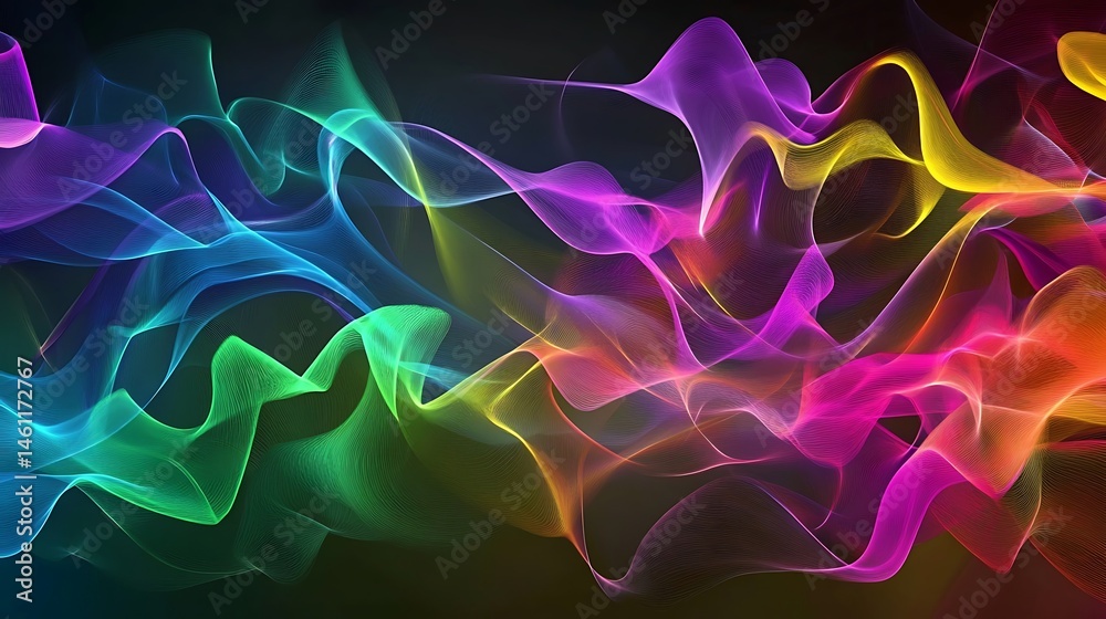 Obraz premium Abstract colorful smoke