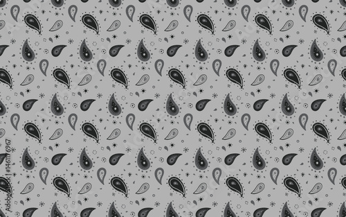 Boteh spa to indian exotic. Geometry paisley in texture flourish. Image delicate oriental eco.