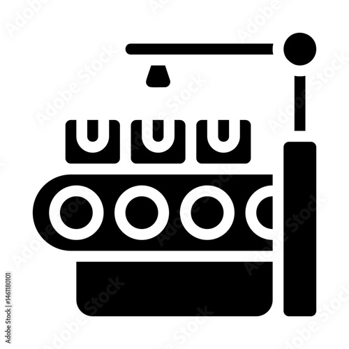 Conveyor belt Solid Icon