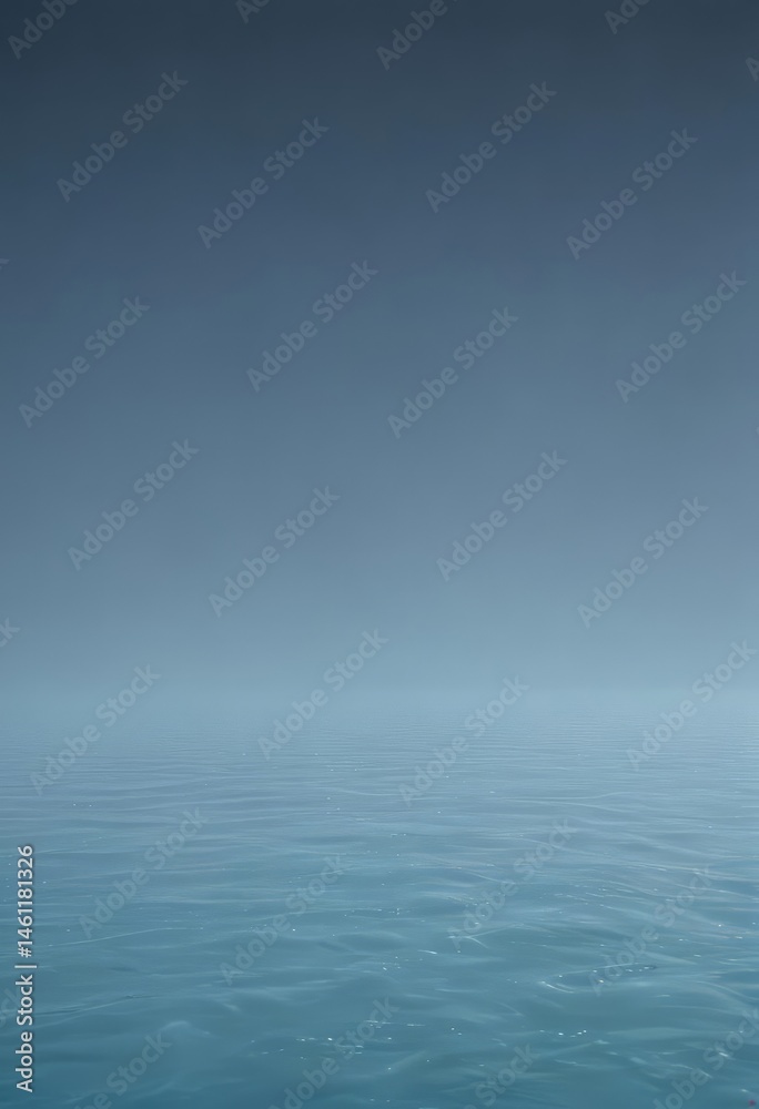 Obraz premium Soft, hazy light blue gradient; evokes tranquil ocean depths; abstract, peaceful , soothing, soft