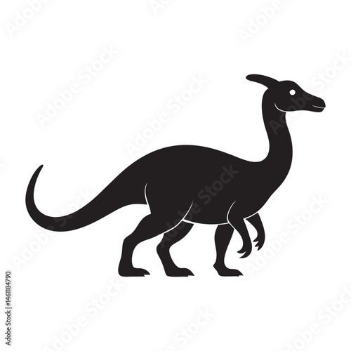 Parapsychology Silhouette with Curved Crest