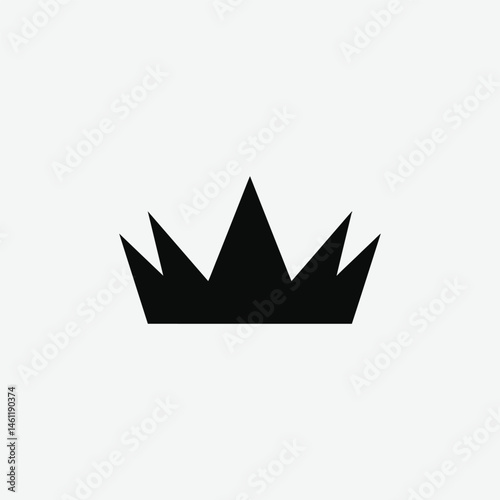 Download a stunning crown vector silhouette with a clean white background. Perfect for logos, designs, and branding. High-quality, royalty-free, and versatile.