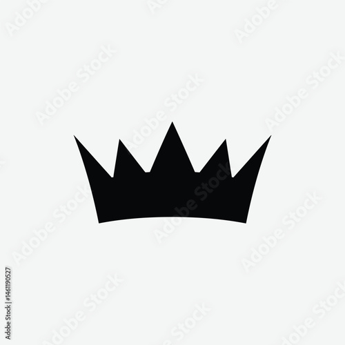 Download a stunning crown vector silhouette with a clean white background. Perfect for logos, designs, and branding. High-quality, royalty-free, and versatile.