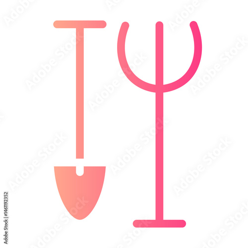 shovel gradient icon