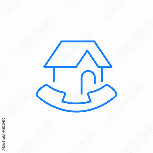 arrows around house icon sign vector