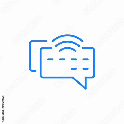 chat signal icon sign vector